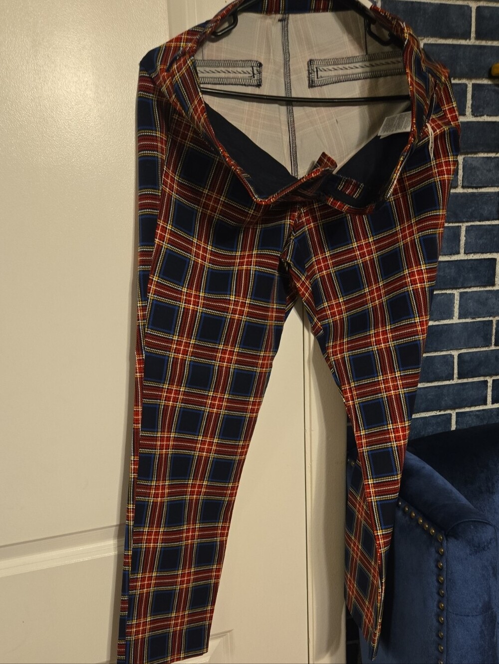 Pixie Women's Navy & Red Plaid
